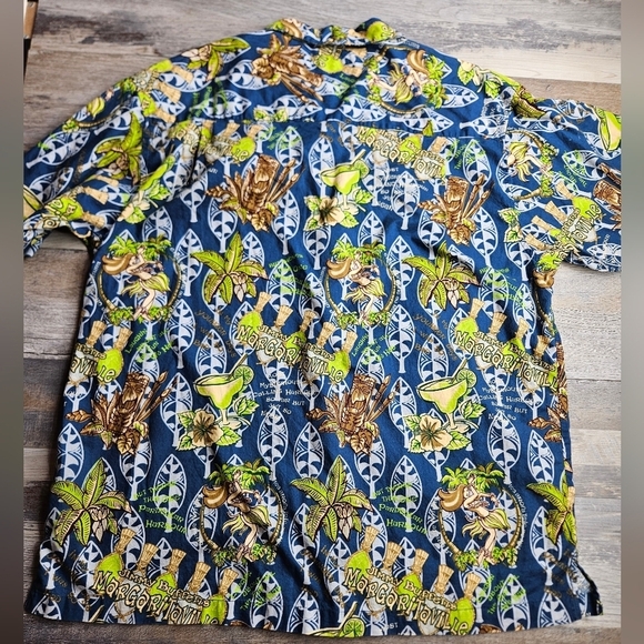 Jimmy Buffet's Margaritaville Men's XL Short Sleeve Button Down Shirt Tropical - Picture 6 of 11